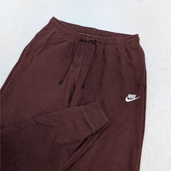 Nike Pants Men's Medium 29x29" Maroon Drawstring Joggers Sweatpants Tapered - Picture 1 of 9